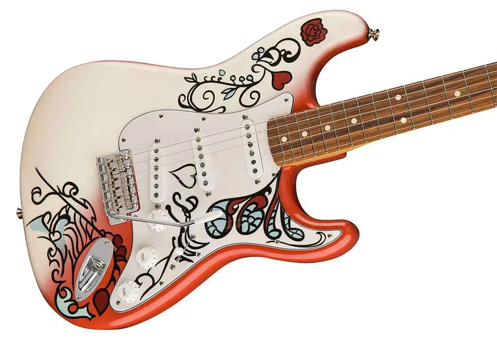 jimi hendrix signature stratocaster guitar